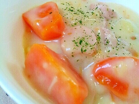 魚肉ソーセージで簡単 肉なしクリームシチュー レシピ 作り方 By ラズベリっち 楽天レシピ 魚肉ソーセージで簡単 肉なしクリームシチュー レシピ 作り方 By ラズベリっち 楽天レシピ